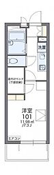 レオパレスサリーレ2 1Kの間取図画像