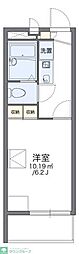 レオパレスエクレール 1Kの間取図画像