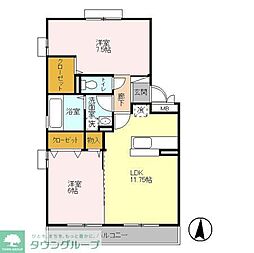 ドリーバーデン3 2LDKの間取図画像