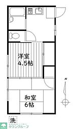 コーポレーション氷川 2Kの間取図画像
