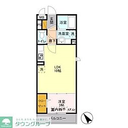ヘリオス吉川美南ゼウス 2LDKの間取図画像