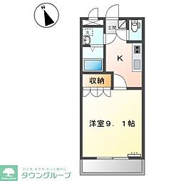 BLAZECUBE 1Kの間取図画像