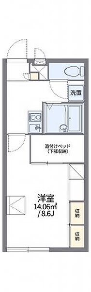 レオパレス青葉台 205｜広島県福山市青葉台2丁目(賃貸アパート1K・2階・23.18㎡)の写真 その2