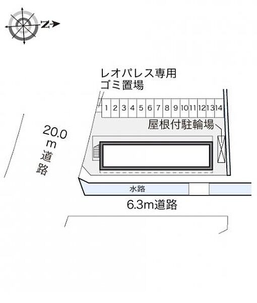 レオパレスコンフォール 202｜広島県福山市東手城町1丁目(賃貸アパート1K・2階・23.18㎡)の写真 その3