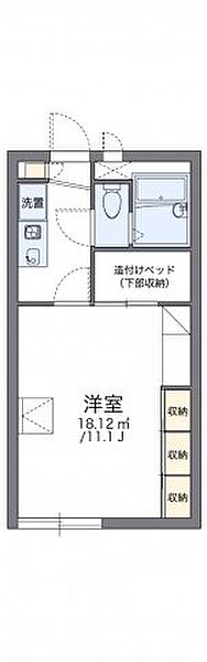 レオパレスサニープレイＢ 208｜広島県福山市曙町4丁目(賃貸アパート1K・2階・26.49㎡)の写真 その2