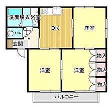 ロアールB  ｜ 広島県福山市駅家町大字万能倉752-2（賃貸アパート3DK・2階・56.46㎡） その2