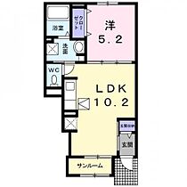 広島県福山市駅家町大字万能倉1351-2（賃貸アパート1LDK・1階・40.02㎡） その2