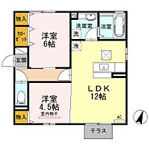 ボヌール千田　A棟  ｜ 広島県福山市千田町3丁目（賃貸アパート2LDK・1階・53.76㎡） その2