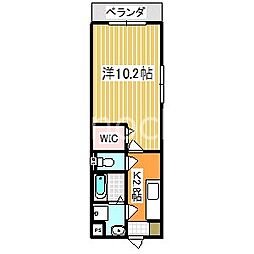 ラメール春日壱番館 1Kの間取図画像