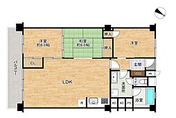 グリーンハイツ平和 3LDKの間取図画像