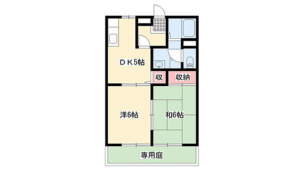 クレストみずほ ｜兵庫県相生市向陽台(賃貸アパート2DK・2階・40.92㎡)の写真 その2