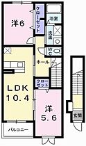 プラシードI 203 ｜ 兵庫県たつの市龍野町富永（賃貸アパート2LDK・2階・56.47㎡） その2