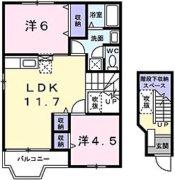 間取図画像 2LDK