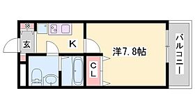 GLAハート飾磨A棟 A202 ｜ 兵庫県姫路市飾磨区天神（賃貸アパート1K・2階・24.65㎡） その2