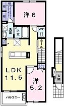 ウエストガーデンVI 201 ｜ 兵庫県たつの市揖西町土師（賃貸アパート2LDK・2階・56.78㎡） その2