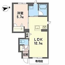 シャーメゾンコタニ 110 ｜ 兵庫県加西市中野町（賃貸アパート1LDK・1階・41.57㎡） その2