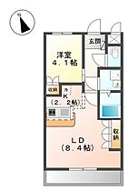 明和マンションII 205 ｜ 兵庫県朝来市和田山町枚田岡（賃貸アパート1LDK・2階・36.00㎡） その2