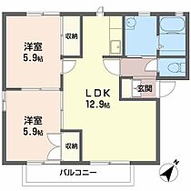 サンコート赤坂 B201 ｜ 兵庫県相生市赤坂２丁目（賃貸アパート2LDK・2階・54.34㎡） その2