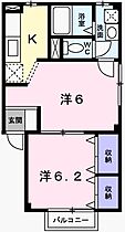 エルムＡ 202 ｜ 兵庫県姫路市飾磨区鎌倉町（賃貸アパート2K・2階・38.50㎡） その2