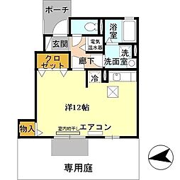 ロイヤルメゾンマエダ ワンルームの間取図画像
