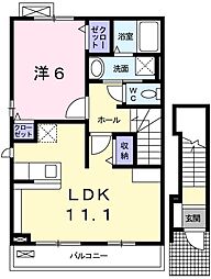 ヴィラ　グリチーネI 2階
