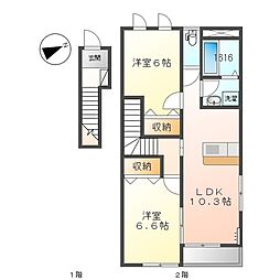 アンベリール　コンフォール 2階/201