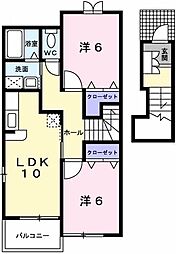 ブルーメ野里Ｂ 2階