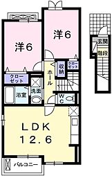プラシード和 上郡B 2階