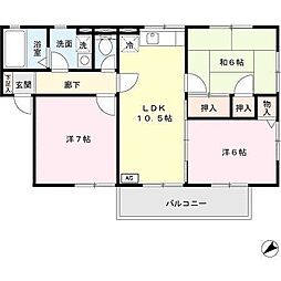 グレイス高山 3LDKの間取図画像
