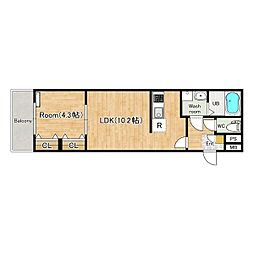 シーメゾン飾磨恵美酒 1LDKの間取図画像