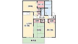グレイスコートC 3LDKの間取図画像