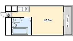 忍町中村コーポ ワンルームの間取図画像