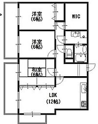 スクエアメゾン姫路城前 3LDKの間取図画像