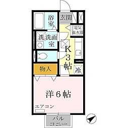 エクセルコート 1Kの間取図画像