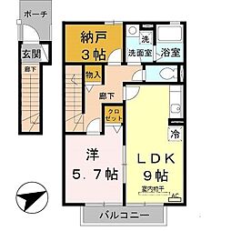 ヴァルト B棟 2階/203