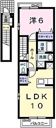 アドラブール ラシュレII 2階/201