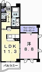 アグネス 1LDKの間取図画像