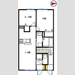 ツインR 2LDKの間取図画像