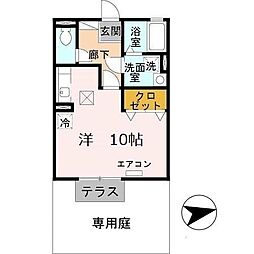 AvanceGreen ワンルームの間取図画像