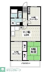 ファミネスさがみ野 2SLDKの間取図画像