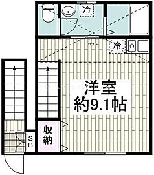 ズーライフ ワンルームの間取図画像