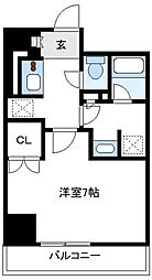 リージア海老名ビナフロント 1Kの間取図画像