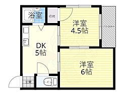 メゾンフローラ 2Kの間取図画像