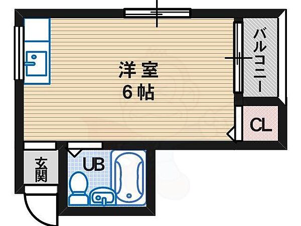 メゾン山之内 ｜大阪府大阪市住吉区山之内３丁目(賃貸マンション1R・3階・18.00㎡)の写真 その2