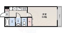 CASA七道 1Kの間取図画像