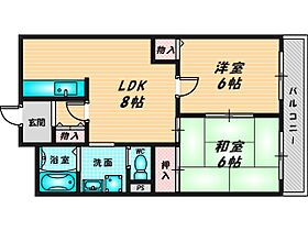 ラ・フォーレ西堤  ｜ 大阪府東大阪市西堤本通西3丁目1-26（賃貸マンション2LDK・4階・48.00㎡） その2