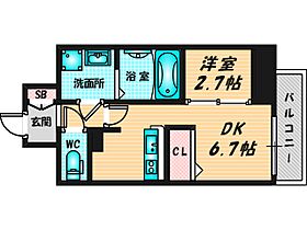 ワールドアイ大阪城EASTアドバンス  ｜ 大阪府大阪市東成区深江南1丁目11-12（賃貸マンション1DK・5階・28.00㎡） その2