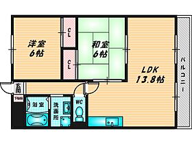 シロハイヌ小阪  ｜ 大阪府東大阪市小阪本町2丁目9-20（賃貸マンション2LDK・3階・56.00㎡） その2