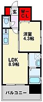 アルゴヴィラージュ天神 605 ｜ 福岡県北九州市戸畑区天神１丁目9-14（賃貸マンション1LDK・6階・33.00㎡） その2