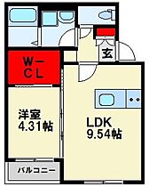 BRAVE BASE 小芝 301 ｜ 福岡県北九州市戸畑区小芝３丁目9-9（賃貸アパート1LDK・3階・35.02㎡） その2